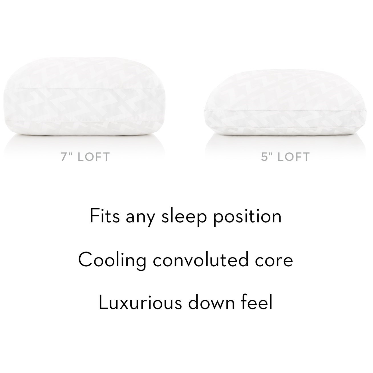 Malouf Gel Convolution™ ZZQQHPCOGF Queen Gel Convolution™ High Loft Pillow Value City